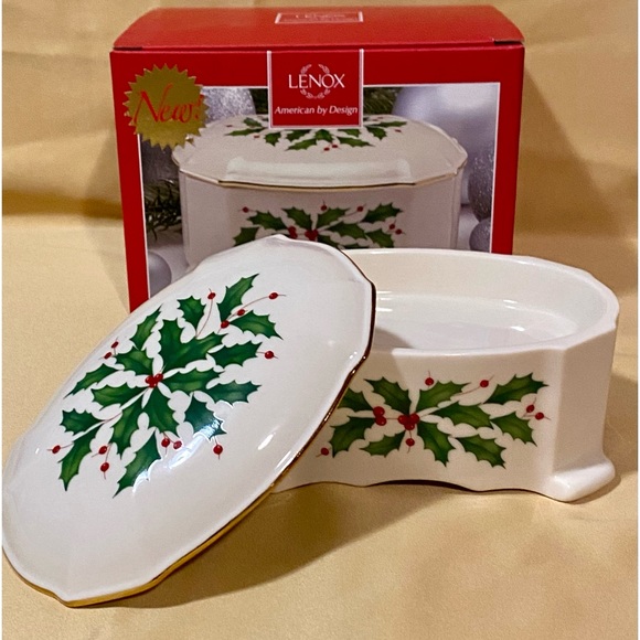 BNIB LENOX HOLIDAY ARCHIVE MUSICAL TRINKET BOX - Picture 7 of 14